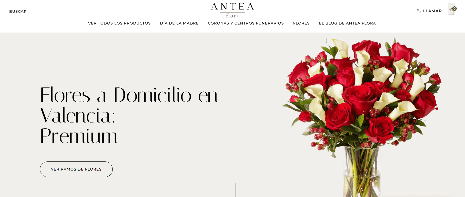 Web Antea Flora — detalle