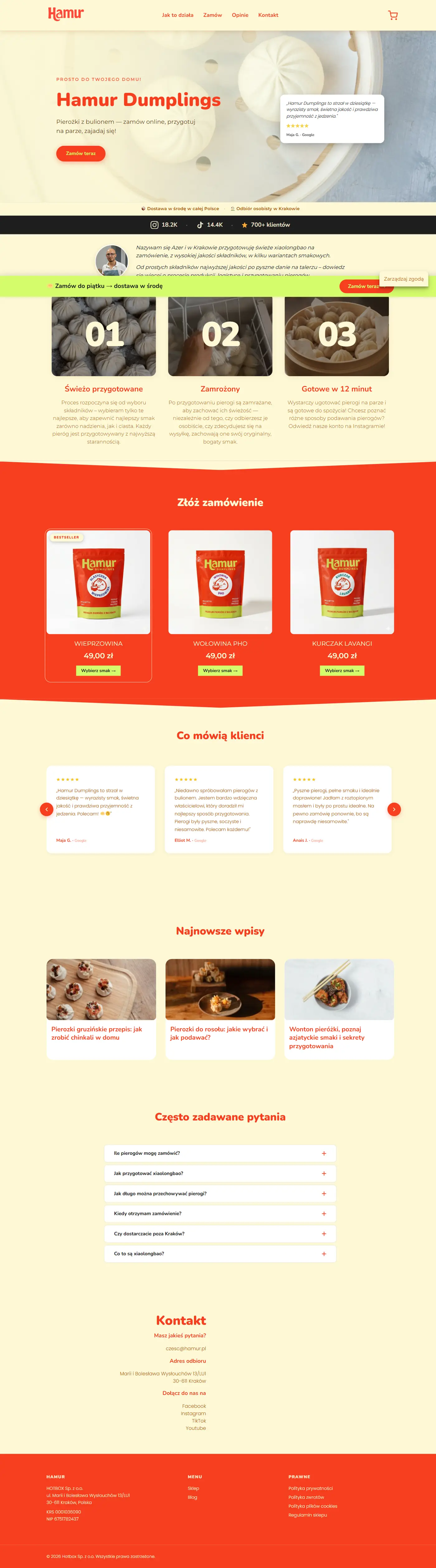 Web de Hamur Dumplings